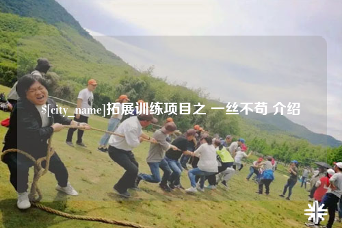 眉山拓展训练项目之 一丝不苟 介绍
